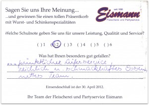 Erfahrungsbericht zu unserem Partyservice in Erfurt